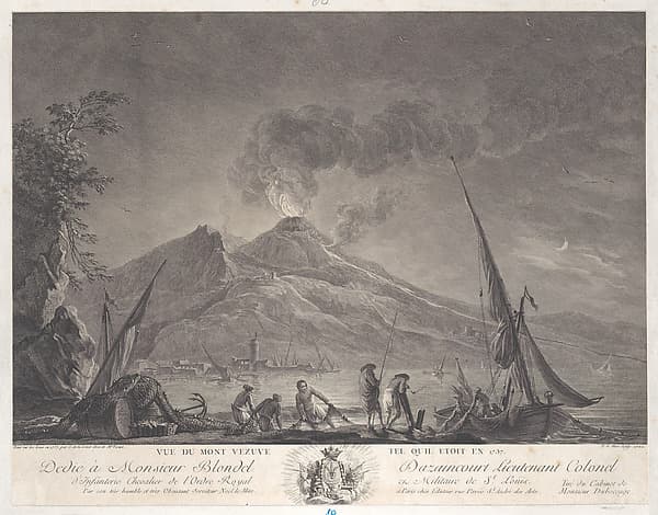 View of Mount Vesuvius as it was in 1757, by Charles François Grenier de Lacroix