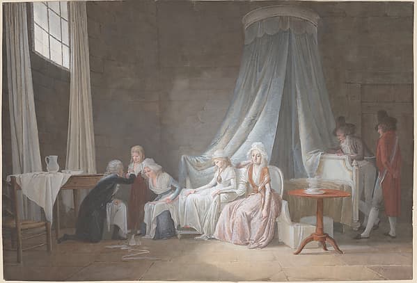 Madame Royale Cared for by Doctor Brunier, January 24, 1793, by Jean-Baptiste Mallet
