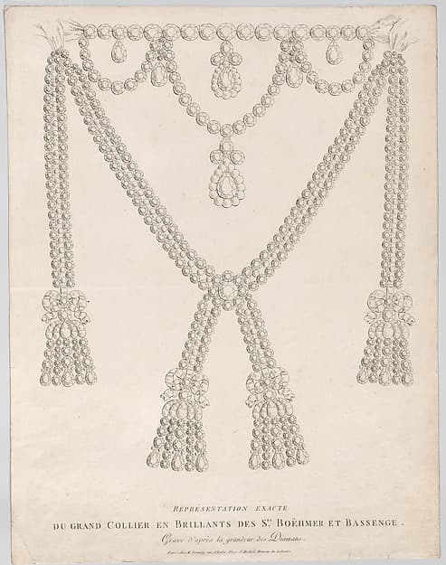 Répresentation Exacte du Grand Collier en Brillants des Srs. Boëhmer et Bassenge, by Nicolas Antoine Taunay