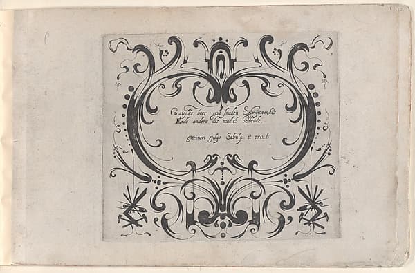 Title for "Grateske voer golt smeden Schrijnwerkers Ende andere des nodich hebbende", by Meinert Gelijs