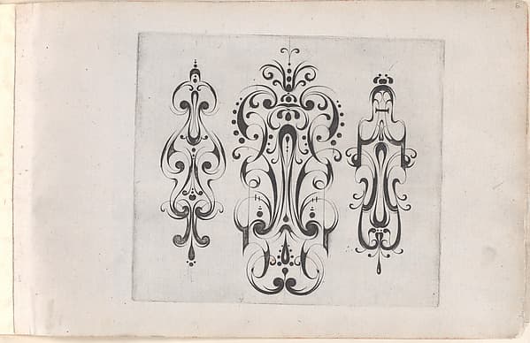 Plate from "Grateske voer golt smeden Schrijnwerkers Ende andere des nodich hebbende", by Meinert Gelijs