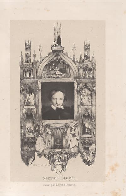 Portrait of Victor Hugo, by Célestin Nanteuil