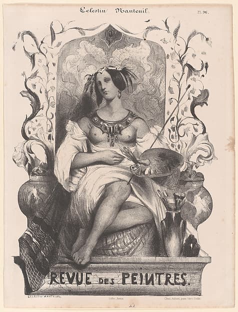 Title Page for the Revue de Peintres, by Célestin Nanteuil