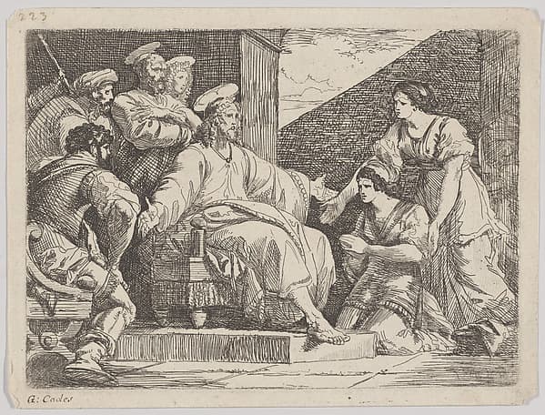 Christ seated preaching, by Giuseppe Cades