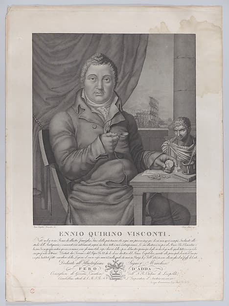 Portrait of Ennio Quirino Visconti, by Luigi Rados