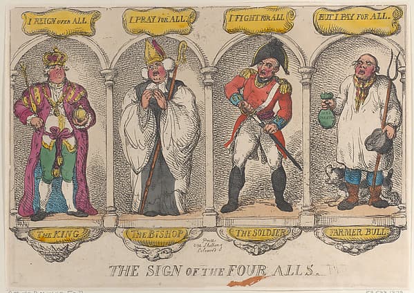 The Sign of the Four Alls, by Thomas Rowlandson