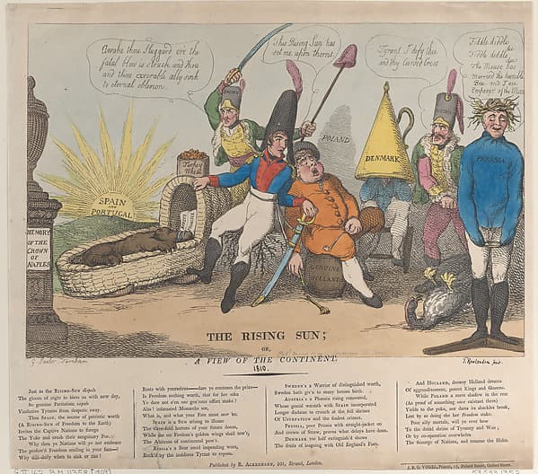 The Rising Sun; Or, A View of the Continent, by Thomas Rowlandson