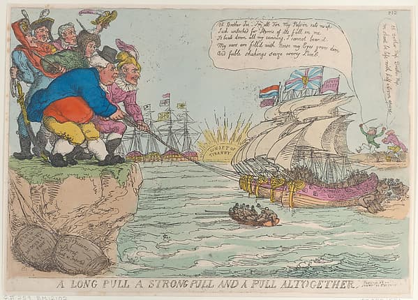 A Long Pull A Strong Pull and a Pull Altogether, by Thomas Rowlandson