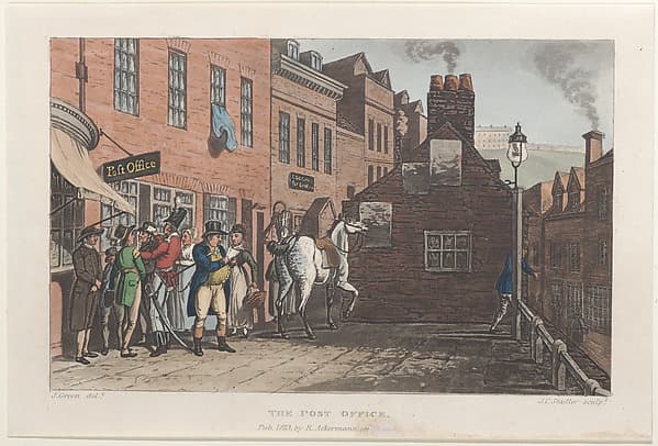 The Post Office, by Thomas Rowlandson