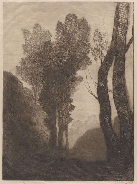 Environs of Rome, by Camille Corot