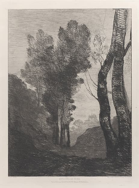 Environs de Rome, by Camille Corot