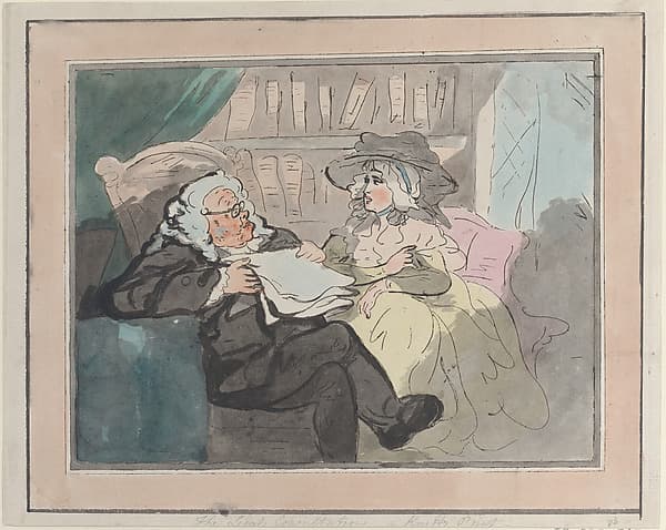 A Counselor's Opinion After He Had Retired From Practice – The Legal Consultation, by Thomas Rowlandson