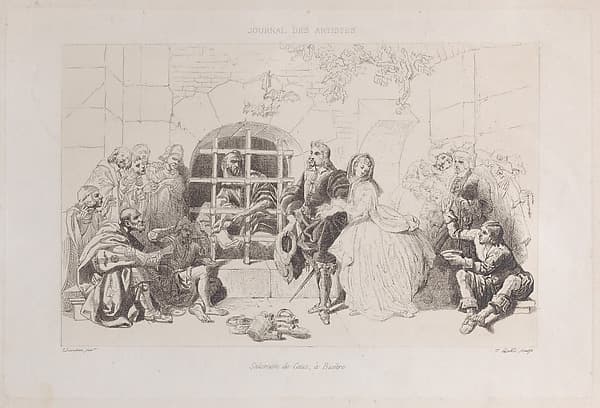 Salamon de Caus at Bicêtre, by Jean-Baptiste Courtois