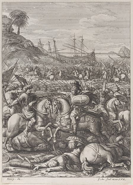 The Battle of Antioch, by Girard Audran