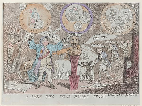 A Peep into Friar Bacon's Study, by Thomas Rowlandson