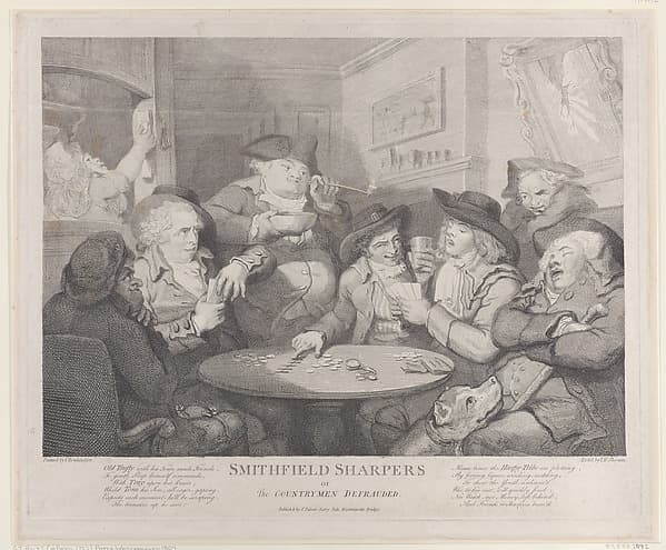Smithfield Sharpers, or the Countryman Defrauded, by John Keyse Sherwin