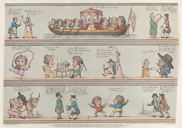 Grotesque Borders for Rooms & Halls, by Thomas Rowlandson