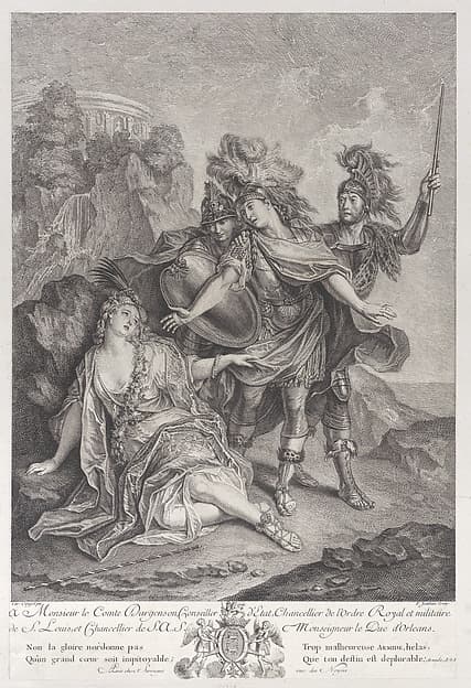Rinaldo abandoning Armida, by François Joullain