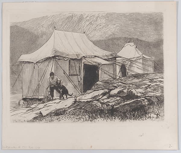 The Tents, from "The Portfolio", by Sir Hubert von Herkomer