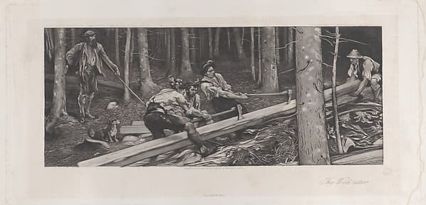 The Wood-cutters, by Sir Hubert von Herkomer
