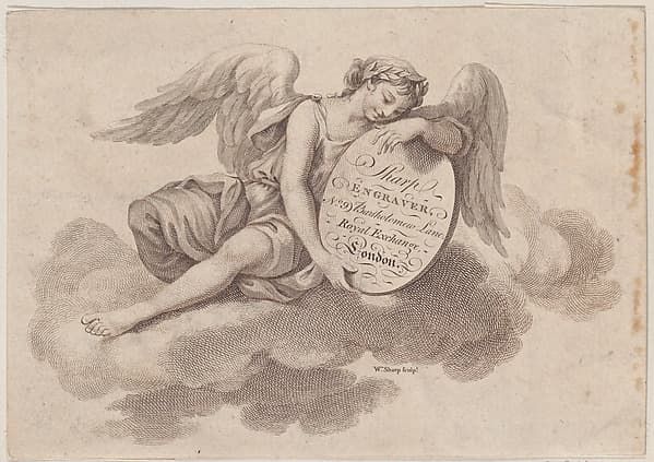Trade Card for William Sharp, Engraver, by William Sharp