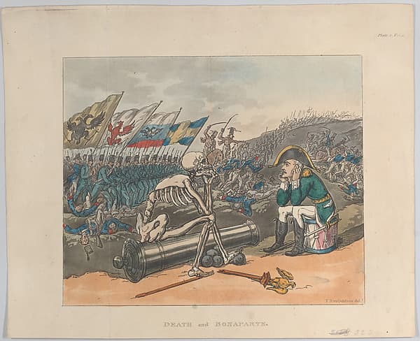 Death and Bonaparte, The Two Kings of Terror, by Thomas Rowlandson
