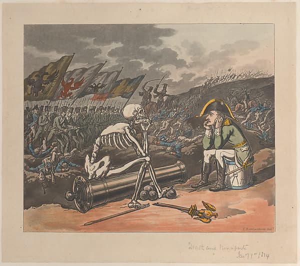 Death and Bonaparte, The Two Kings of Terror, by Thomas Rowlandson