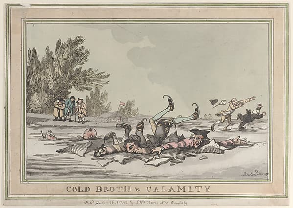 Cold Broth & Calamity, by Thomas Rowlandson