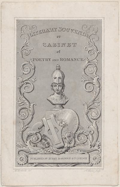 Trade Card for Literary Souvenir, by Robert Baker