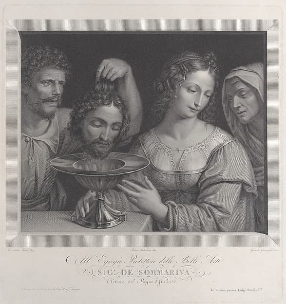 Salome and the head of Saint John the Baptist, by Giovita Garavaglia
