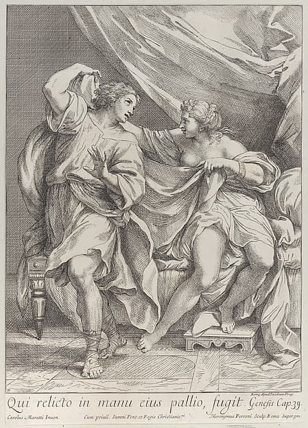 Joseph and Potiphar's wife, by Hieronymus Ferroni