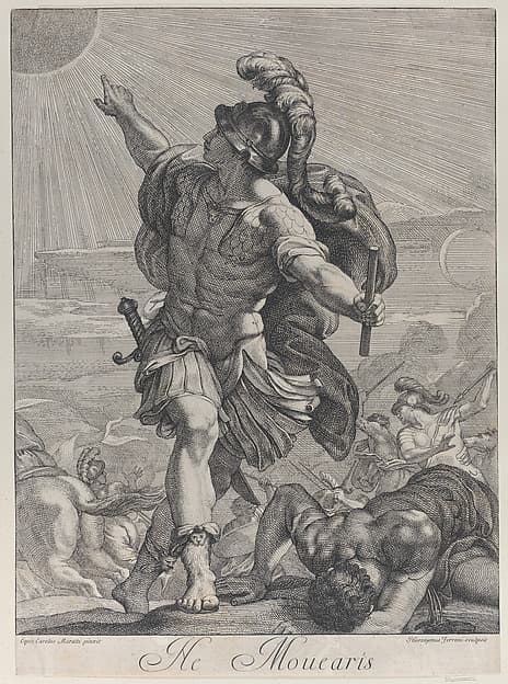 Joshua bidding the sun to stand still, by Hieronymus Ferroni