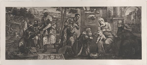 Adoration of the Magi, by Anonymous