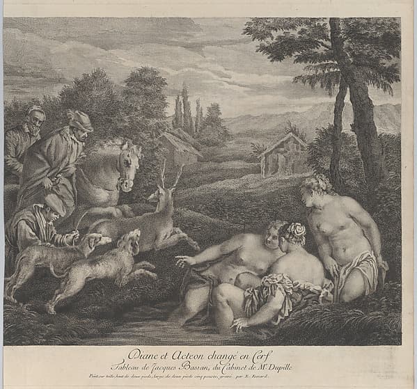 Diana and Acteon, by Etienne Fessard