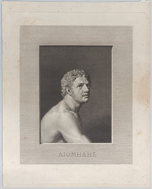 Diomedes, bust and shoulders, by Johann Heinrich Wilhelm Tischbein
