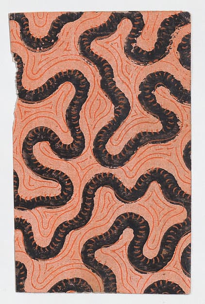 Sheet with abstract pattern, by Anonymous