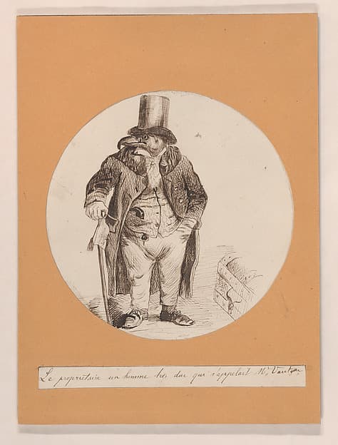 Mister Vulture, by J. J. Grandville