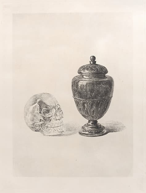 Crystal Skull and Jade Vase, by Jules-Ferdinand Jacquemart