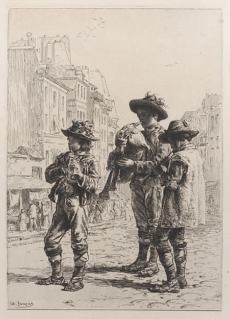Pifferaris, by Charles Jacque
