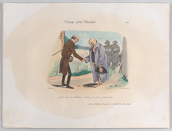 So there was no noise in Paris?, by J. J. Grandville
