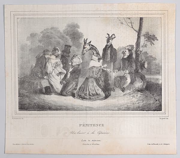 Hot Cockles, by J. J. Grandville