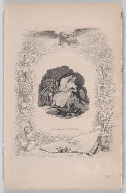 The Court Attire, from "The Complete Works of Béranger", by Alfred Johannot