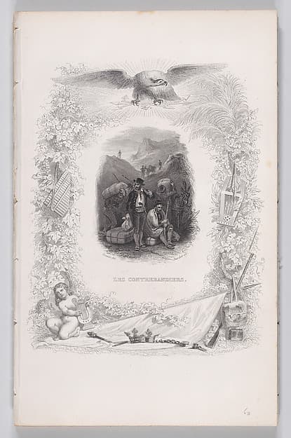 The Smugglers, from "The Songs of Béranger", by Augustin Burdet