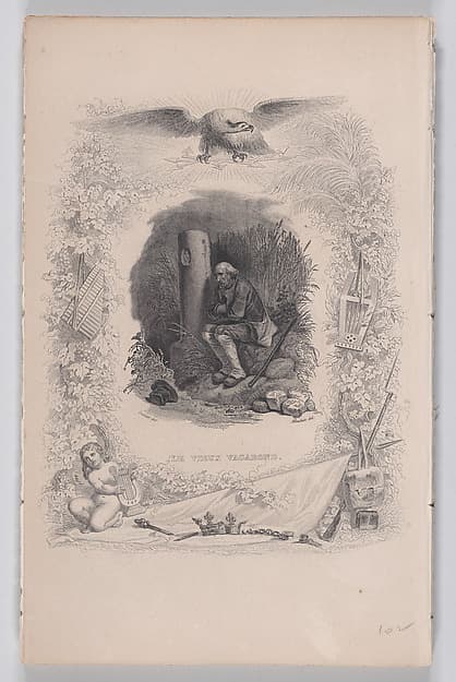 The Old Vagabond, from "The Songs of Béranger", by François-Louis Français