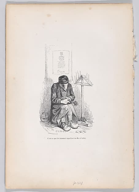 This is what the men call a church rat, from "Scenes from the Private and Public Life of Animals", by J. J. Grandville
