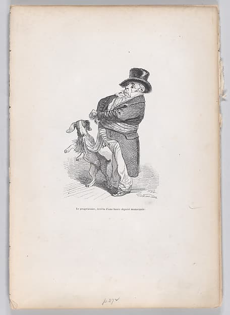 The Proprietor, from "Scenes from the Private and Public Life of Animals", by J. J. Grandville