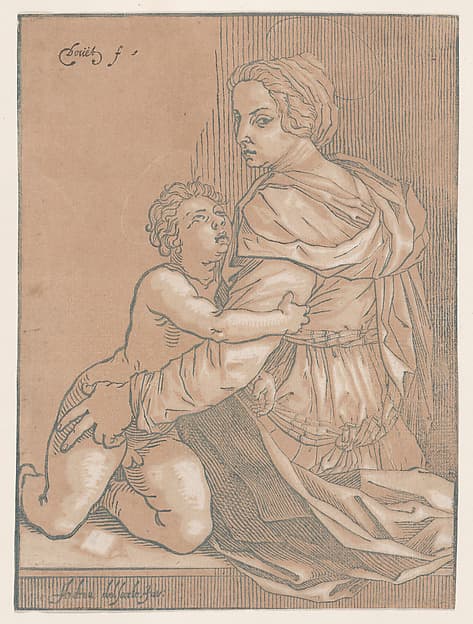 Virgin and child, by Edmond Douet