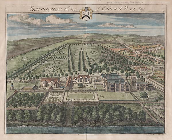 Barrington, The Seat of Edmond Bray, Esq., plate 131 from "The Ancient and Present State of Gloucestershire", by Johannes Kip