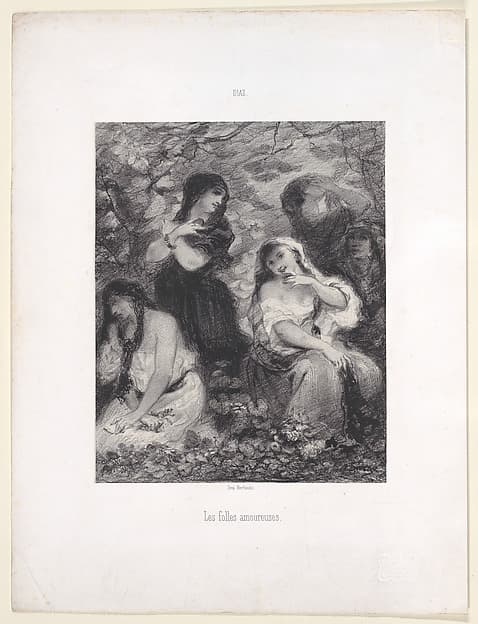 Les Folles Amoureuses, by Narcisse-Virgile Diaz de la Peña