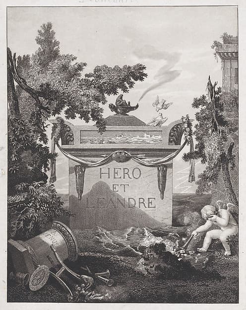 Frontispiece to "Hero and Leander", by Louis Philibert Debucourt